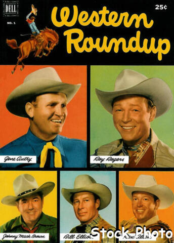 Western Roundup #01 © June 1952 Dell Giant